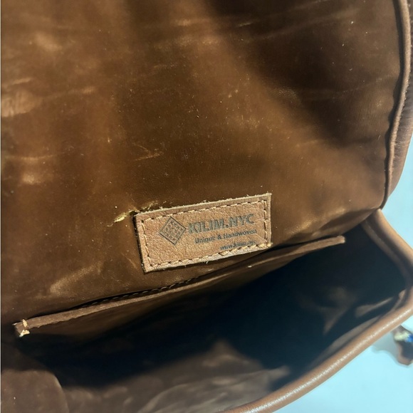 KILIM.NYC handmade wool & leather crossbody bag - Picture 9 of 14